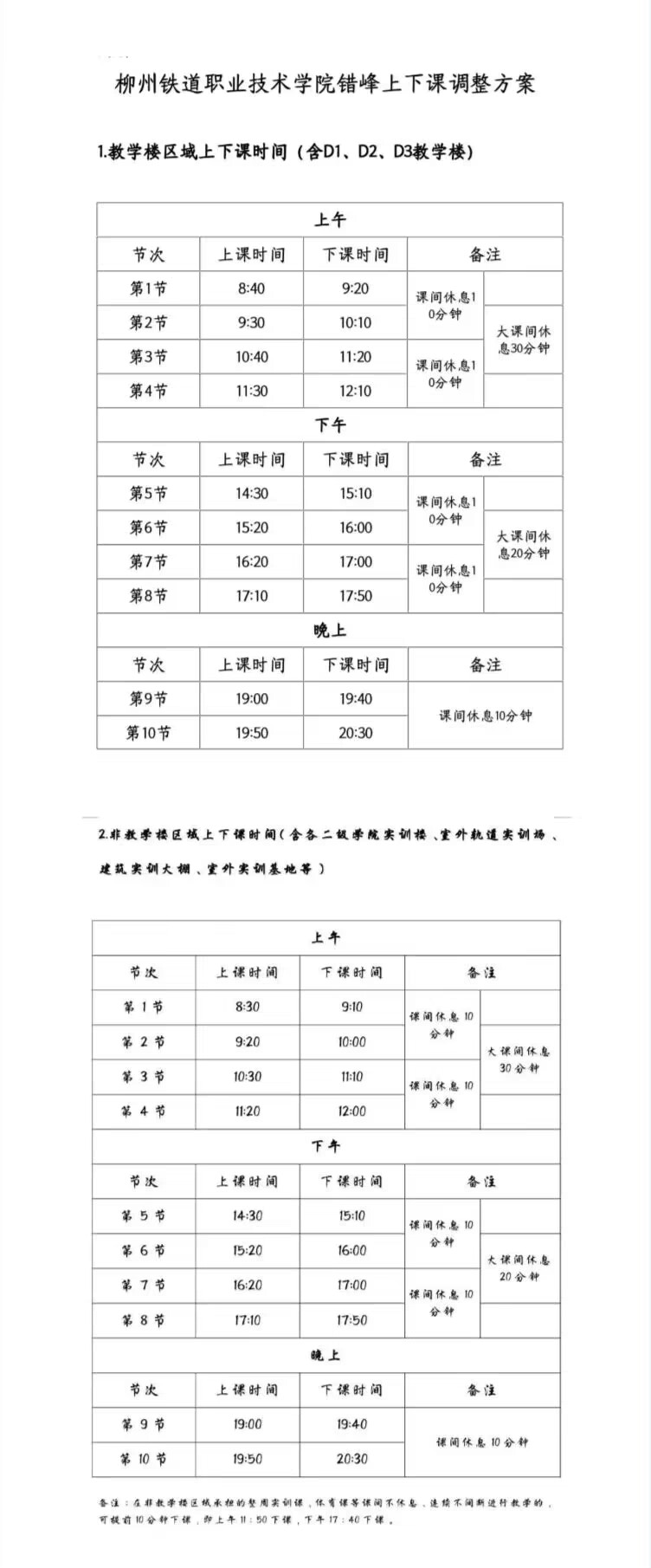 时间表